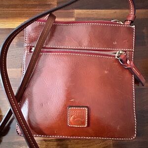 Dooney & Bourke two pocket leather crossbody bag
